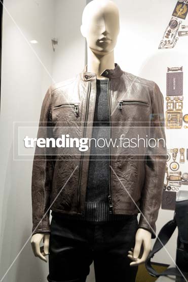 Milan shopping windows Belstaff