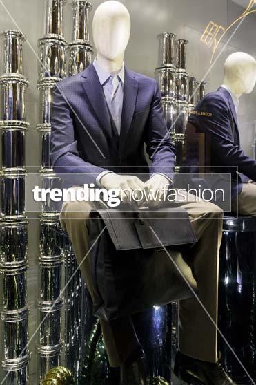 Milan shopping windows Brioni