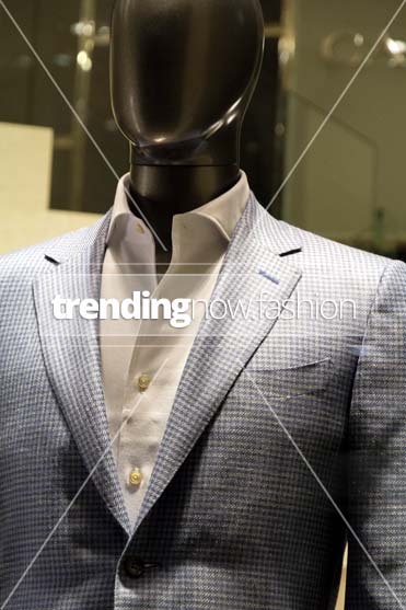 Milan shopping windows Canali