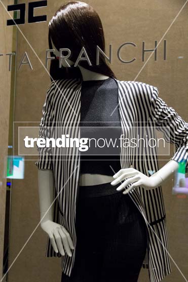 Milan shopping windows Elisabetta Franchi