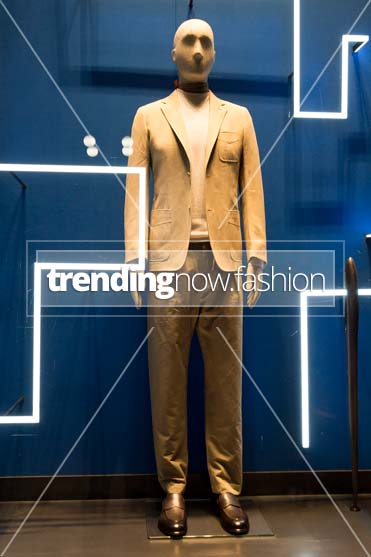 Milan shopping windows Ermenegildo Zegna