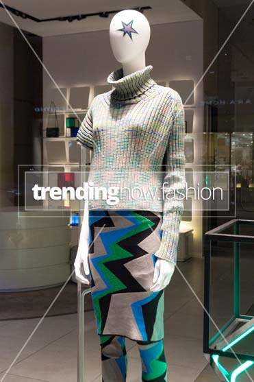 Milan shopping windows M Missoni